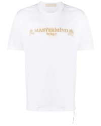 T-shirt à col rond imprimé blanc Mastermind World