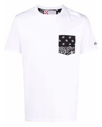 T-shirt à col rond imprimé blanc MC2 Saint Barth