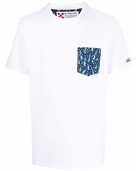 T-shirt à col rond imprimé blanc MC2 Saint Barth