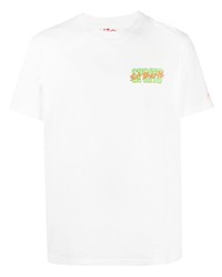 T-shirt à col rond imprimé blanc MC2 Saint Barth