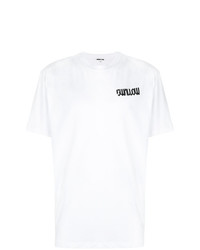 T-shirt à col rond imprimé blanc McQ Alexander McQueen