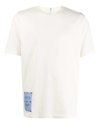 T-shirt à col rond imprimé blanc McQ Swallow