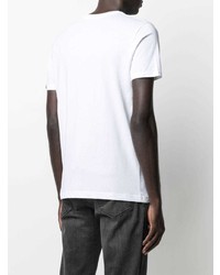 T-shirt à col rond imprimé blanc Alpha Industries