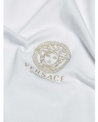 T-shirt à col rond imprimé blanc Versace