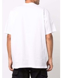 T-shirt à col rond imprimé blanc DSQUARED2