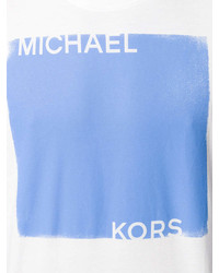 T-shirt à col rond imprimé blanc MICHAEL Michael Kors