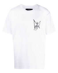 T-shirt à col rond imprimé blanc MJB Marc Jacques Burton