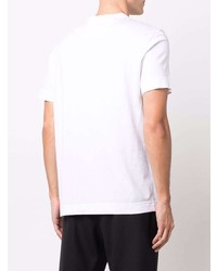 T-shirt à col rond imprimé blanc Givenchy