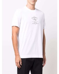 T-shirt à col rond imprimé blanc Givenchy