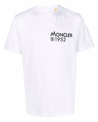 T-shirt à col rond imprimé blanc Moncler Genius 1952