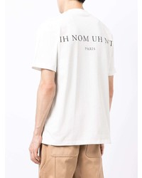 T-shirt à col rond imprimé blanc Ih Nom Uh Nit