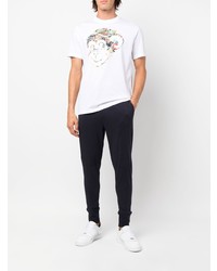 T-shirt à col rond imprimé blanc PS Paul Smith