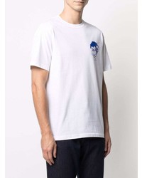 T-shirt à col rond imprimé blanc PS Paul Smith