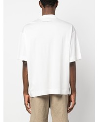 T-shirt à col rond imprimé blanc Emporio Armani