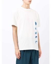 T-shirt à col rond imprimé blanc PS Paul Smith