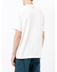 T-shirt à col rond imprimé blanc PS Paul Smith