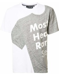 T-shirt à col rond imprimé blanc Mostly Heard Rarely Seen