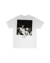 T-shirt à col rond imprimé blanc Supreme