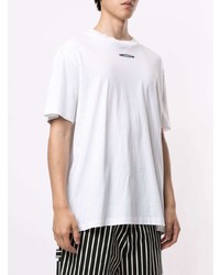 T-shirt à col rond imprimé blanc Off-White