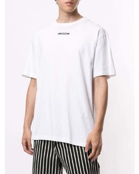 T-shirt à col rond imprimé blanc Off-White