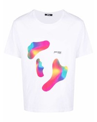 T-shirt à col rond imprimé blanc MSFTSrep