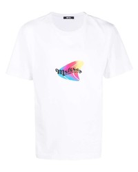 T-shirt à col rond imprimé blanc MSFTSrep