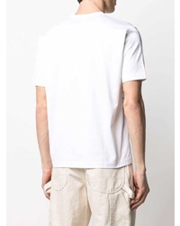 T-shirt à col rond imprimé blanc Junya Watanabe MAN