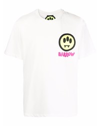 T-shirt à col rond imprimé blanc #Mumofsix