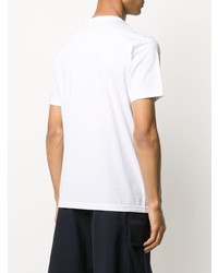 T-shirt à col rond imprimé blanc PS Paul Smith