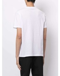 T-shirt à col rond imprimé blanc N°21