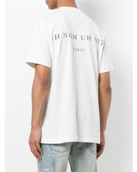 T-shirt à col rond imprimé blanc Ih Nom Uh Nit