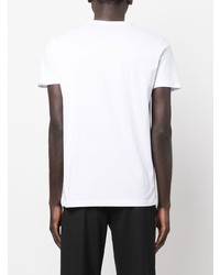 T-shirt à col rond imprimé blanc Alpha Industries