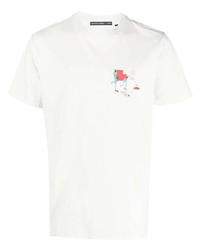 T-shirt à col rond imprimé blanc Neuw