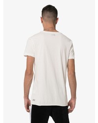 T-shirt à col rond imprimé blanc Ksubi