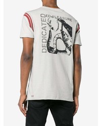 T-shirt à col rond imprimé blanc Ksubi