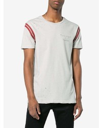 T-shirt à col rond imprimé blanc Ksubi