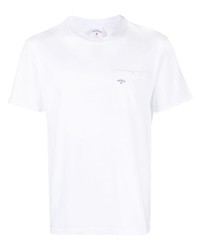 T-shirt à col rond imprimé blanc NOAH NY