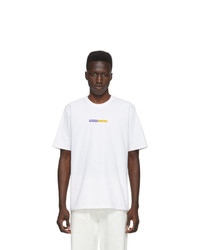 T-shirt à col rond imprimé blanc Noah NYC