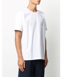T-shirt à col rond imprimé blanc Reception