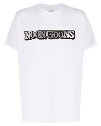 T-shirt à col rond imprimé blanc Noon Goons