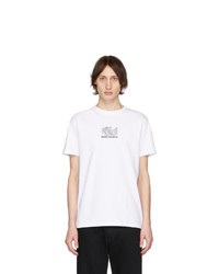 T-shirt à col rond imprimé blanc Norse Projects