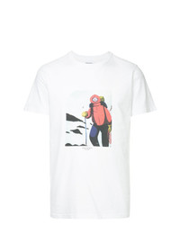 T-shirt à col rond imprimé blanc Norse Projects