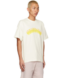 T-shirt à col rond imprimé blanc Fiorucci