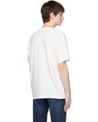 T-shirt à col rond imprimé blanc RE/DONE
