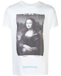 T-shirt à col rond imprimé blanc Off-White