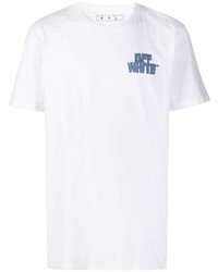 T-shirt à col rond imprimé blanc Off-White