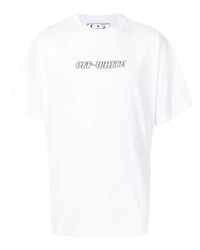 T-shirt à col rond imprimé blanc Off-White