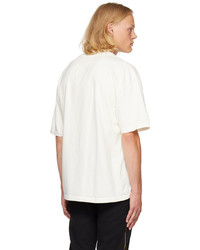 T-shirt à col rond imprimé blanc Rhude