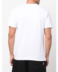 T-shirt à col rond imprimé blanc MAISON KITSUNÉ