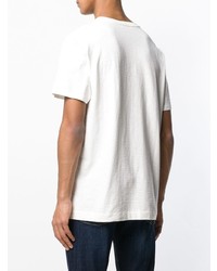 T-shirt à col rond imprimé blanc Closed